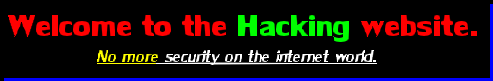 About the hacking website